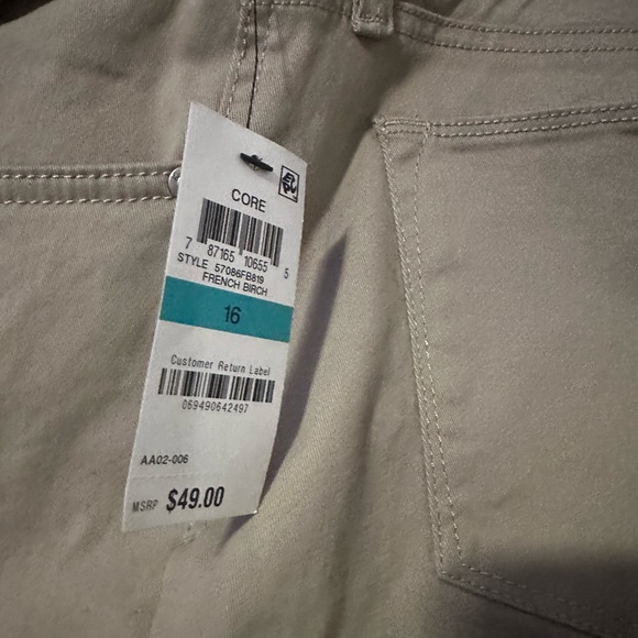 Style & Co Denim Jegging Low Rise Size 16 Color: French Birch Brand NWT - Picture 5 of 5